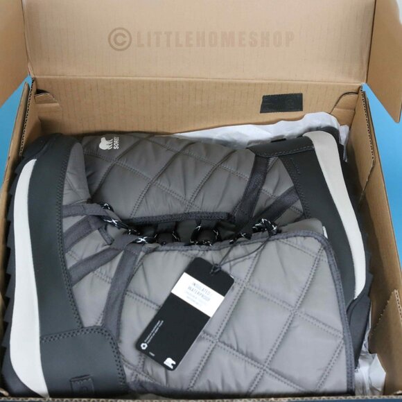 NWT! Sorel Whitney II Tall Lace Waterproof Boot in Quarry Gray, Size 8 - Picture 7 of 7